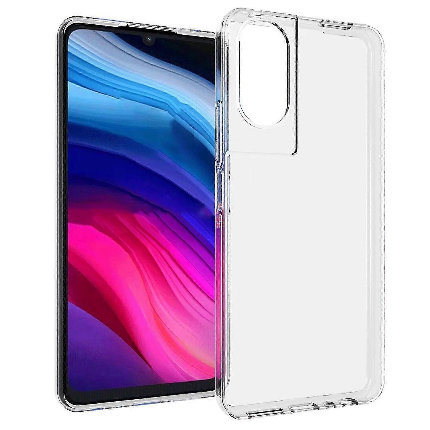 ل TCL 505 حالة واضحة TPU غطاء واقية الهاتف رقيقة جدا قذيفة الهاتف مع ثقب عدسة كبير