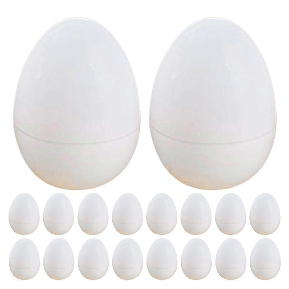 24pcs Small White Openable Easter Eggs for DIY Crafts, Party Favors, and Decor – Hollow Egg Models for Painting, Storage, and Versatile Artificial