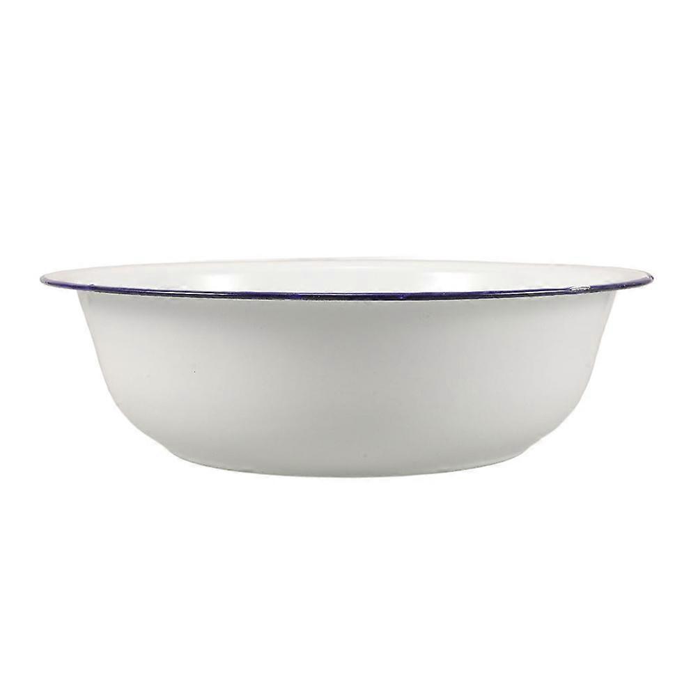 Round Washing Up Bowl Enamel Basin Unique Shape For Family Daily Use 34.00X34.00X10.50CM 1Pack