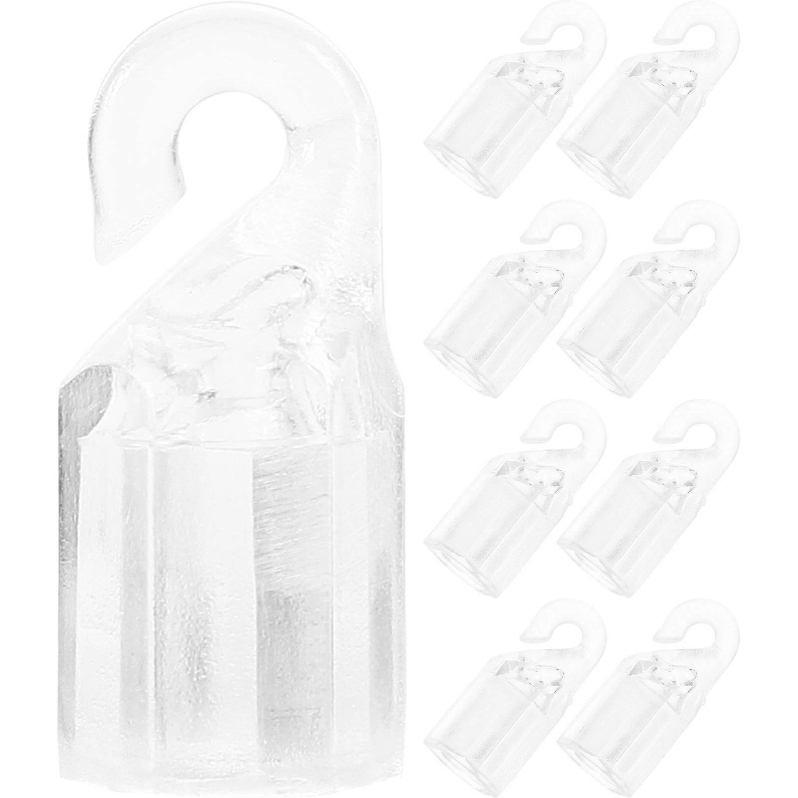 Plastic Blind Wand Hooks Curtain Blinds Rod Hook Diy Projects Transparent Simple Structure 10Pcs