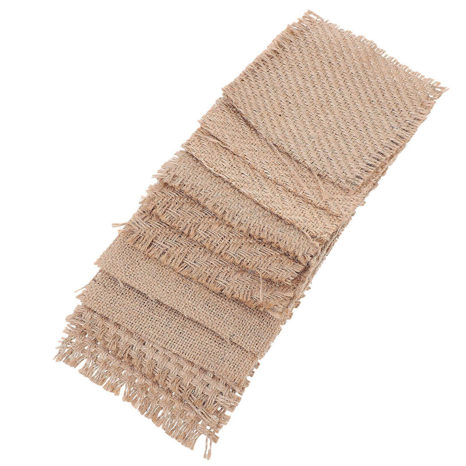 Vintage Linen Coasters Set of 10 Heat Resistant Cup Mats for Table Protection Home Decor Accessory for Cafe and Event Use