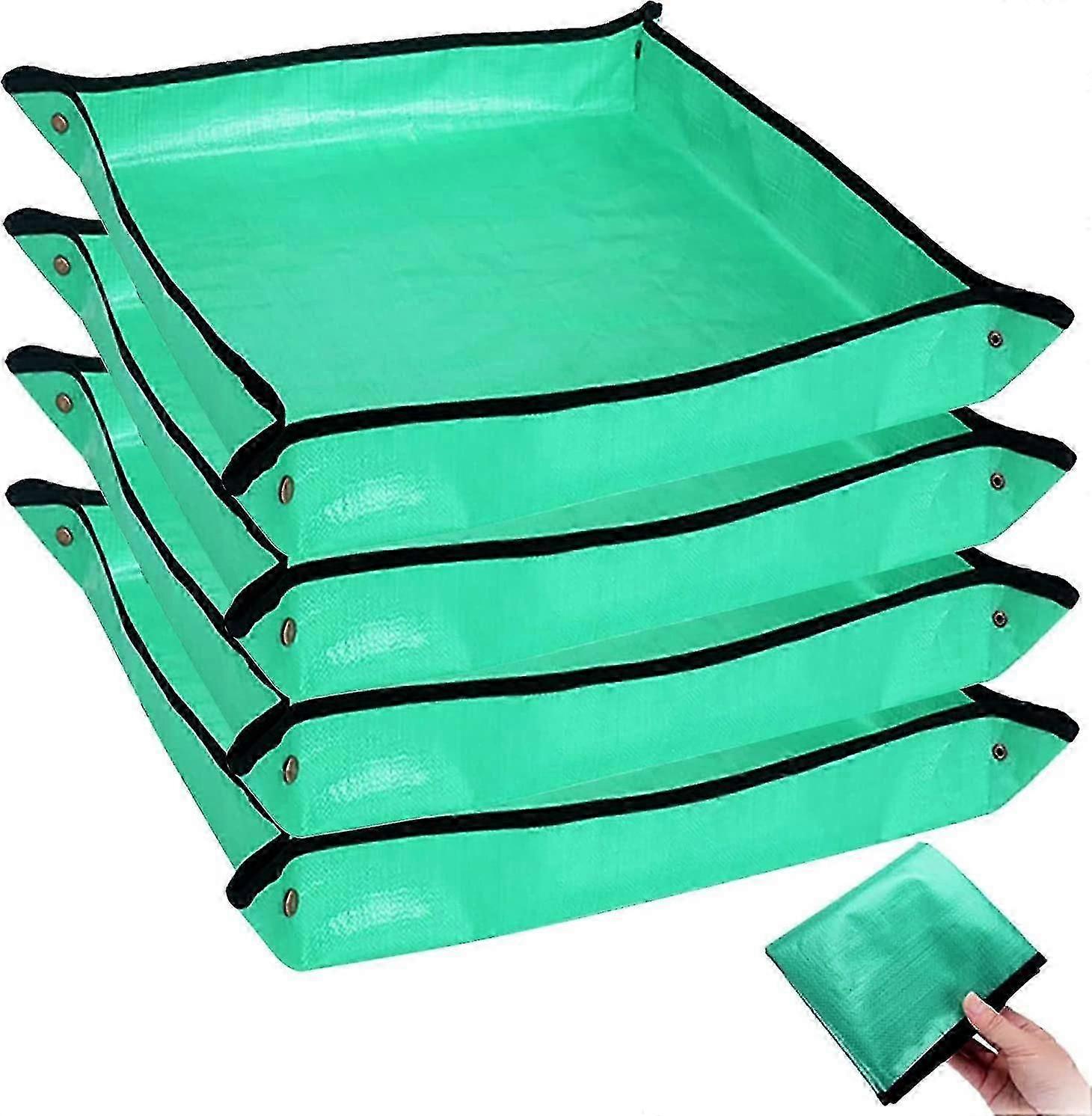 حصيرة إعادة زراعة النبات حصيرة البستنة للماء القابلة للطي ، صينية تأصيص محمولة للنباتات الداخلية زرع عصاري والتحكم في الفوضى ، هدايا ل Wom