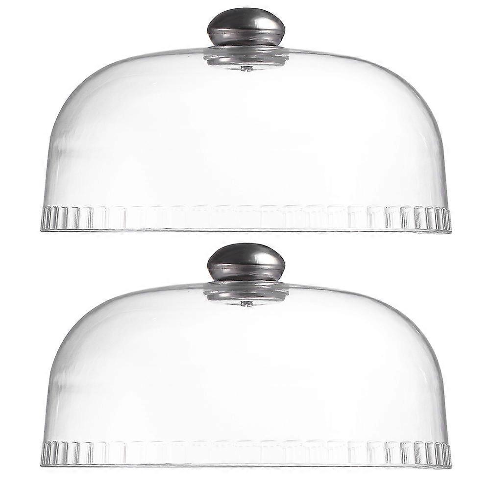 Mosquito Proof Cake Cover Food Serving Protector 25.5X25.5X13cm 2Pcs
