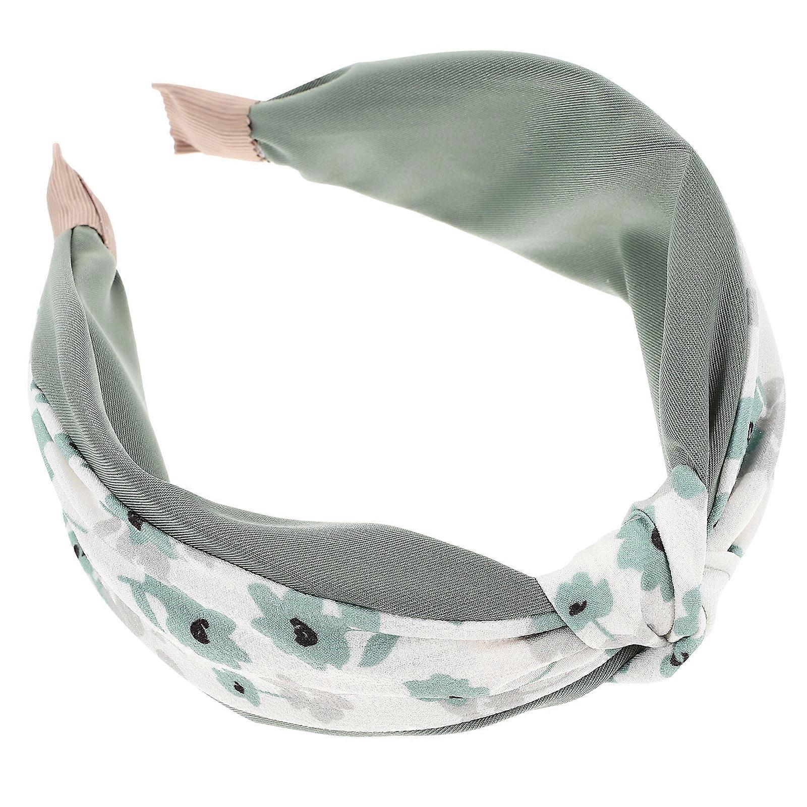 اكسسوارات الموضة عقال معقود للنساء ارتداء يومي أخضر 17x12 سم قابل للتعديل مقاس 1 مجموعة