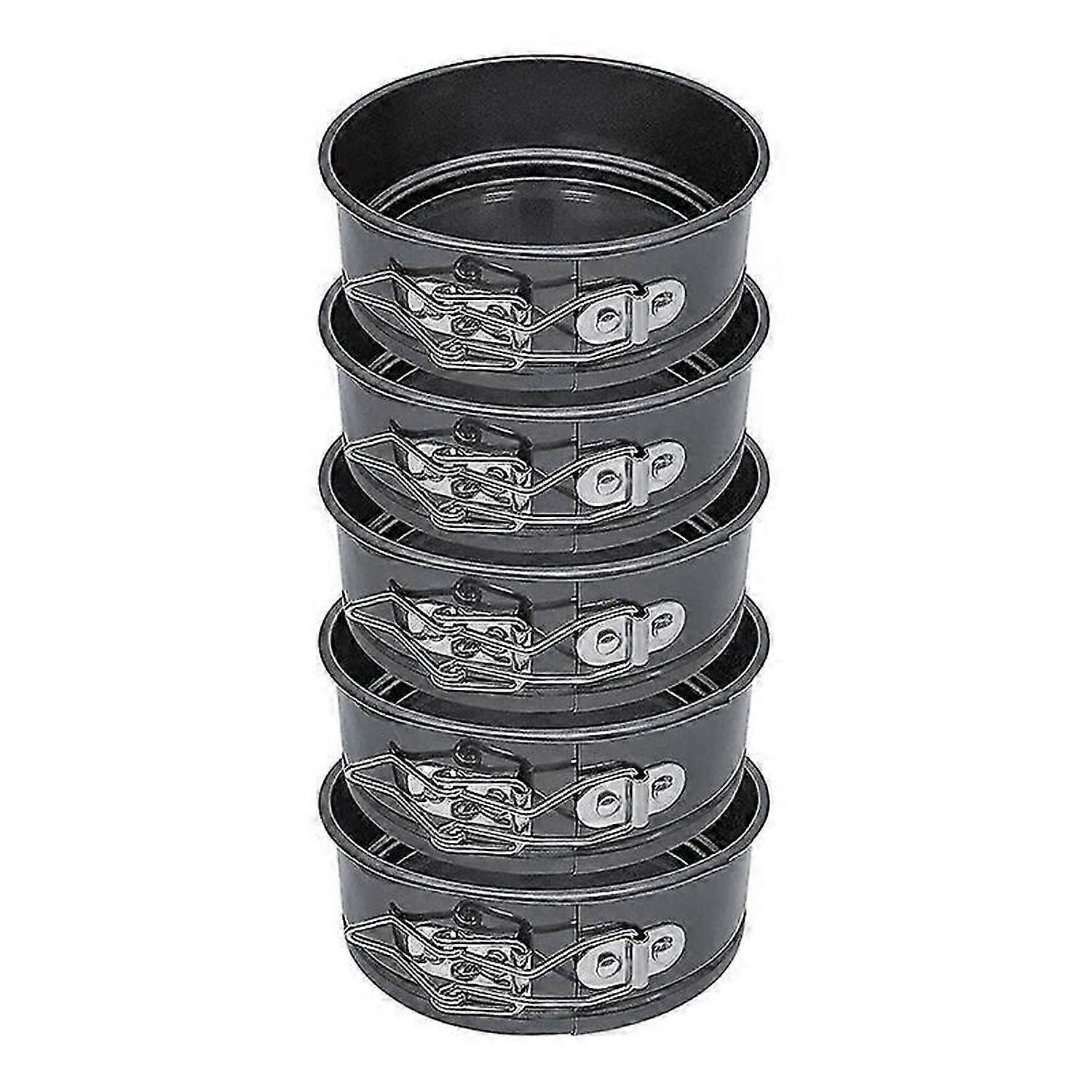 Cake Pan Set - Pack Of 5 Nonstick Round Baking Pans with Removable Bottom, Cake Pans for Mini Cheese