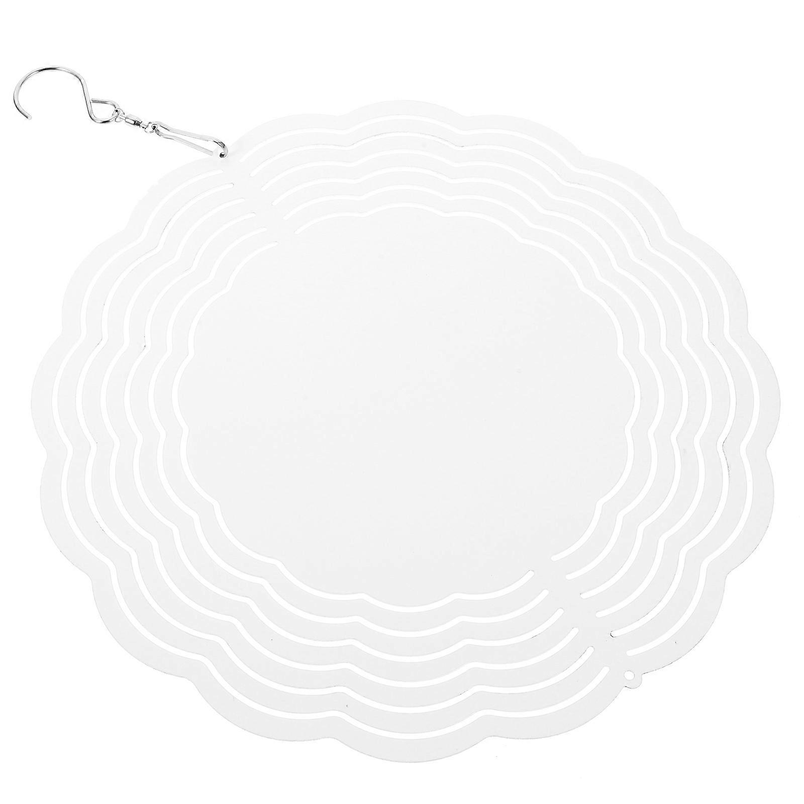 Hanging Wind Spinners Sublimation Blanks For Store Layout 25.5x25.5cm Circle Style 1Set