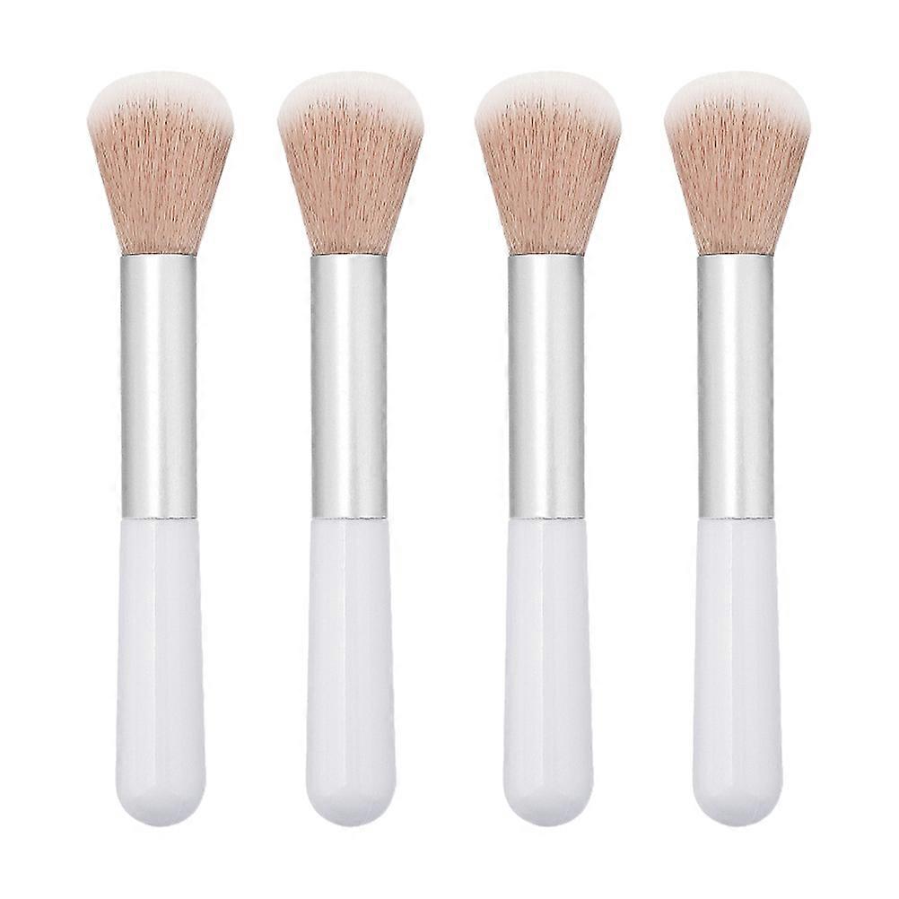 Blush Brush For Cheeks Fluffy Loose Powder Brush Buffing Setting For Girls 4Set