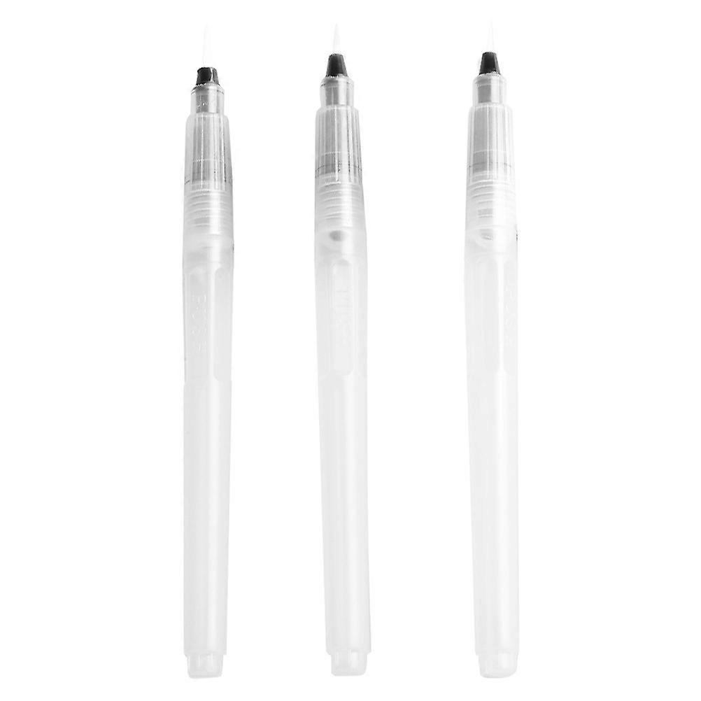 Watercolor Paint Pens Student Paintbrushes Art Projects Ergonomic Handle 3Set