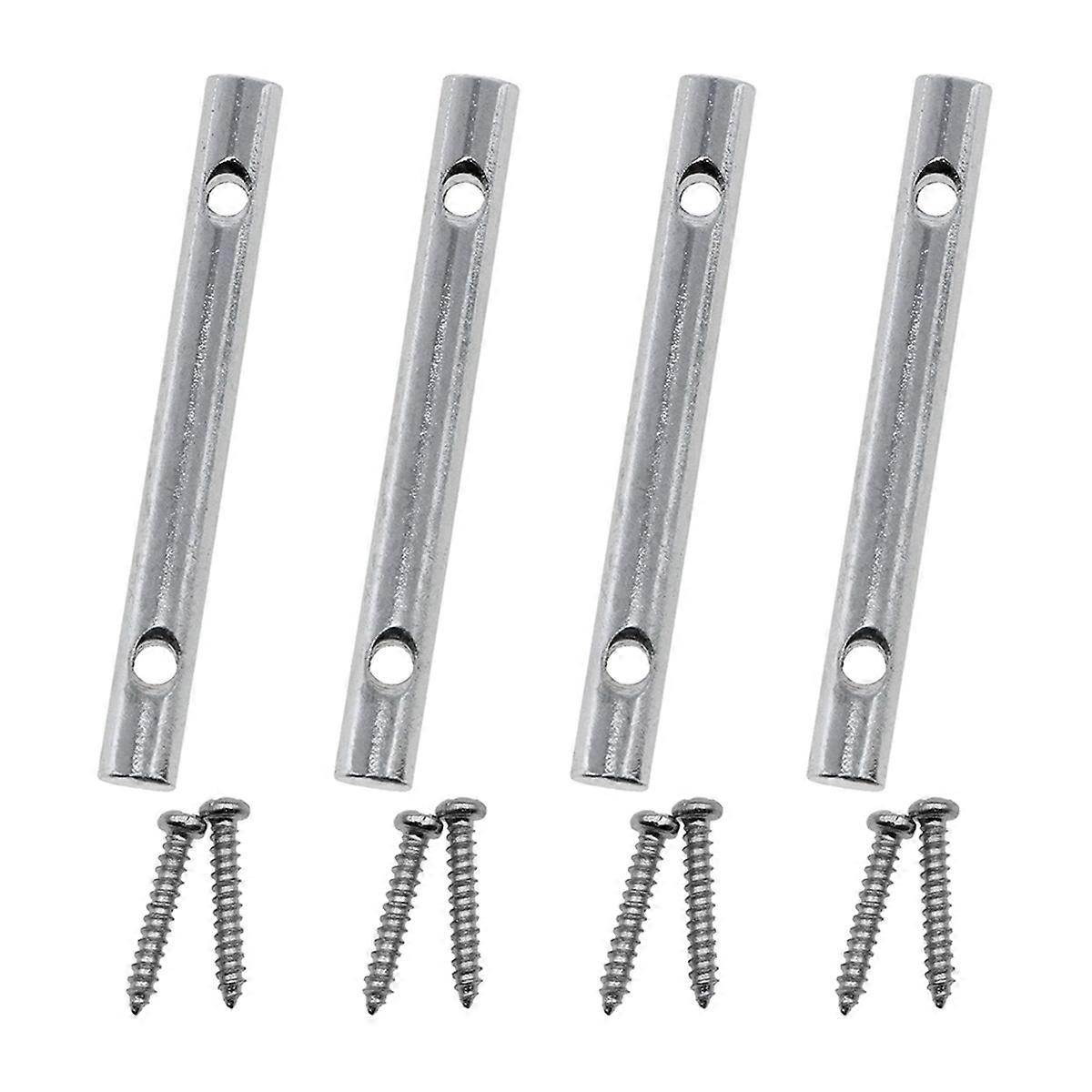 4 PCS Metal Guitar String Retainer Bar 45mm Guitar String Tension Bar with Screw for Electric Guita