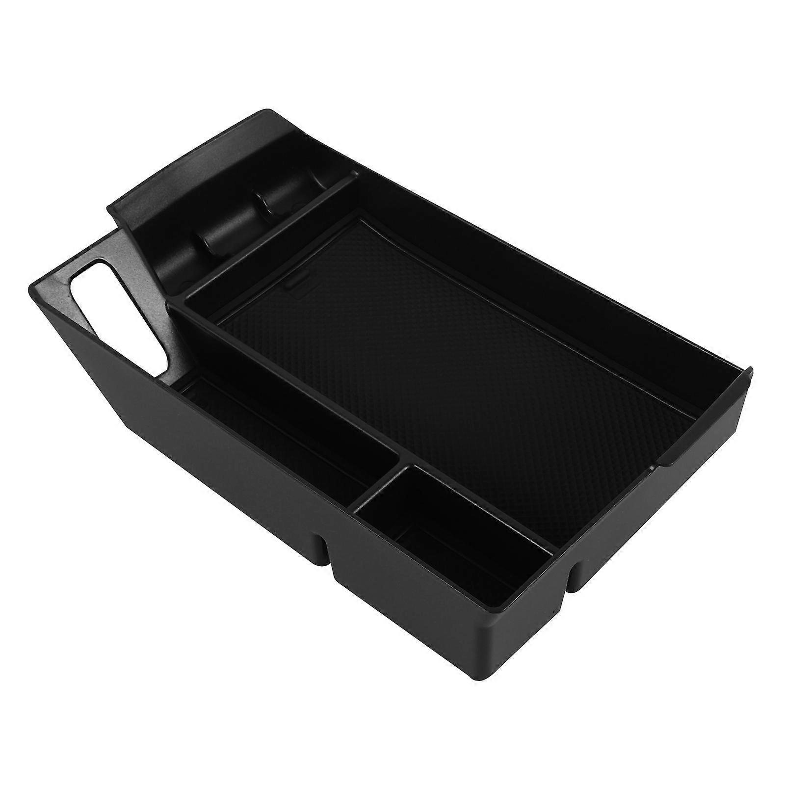 Console Organizer Car Central Armrest Storage Owners Rectangular Black Plastic 25.00X16.00X5.00CM 1Pack