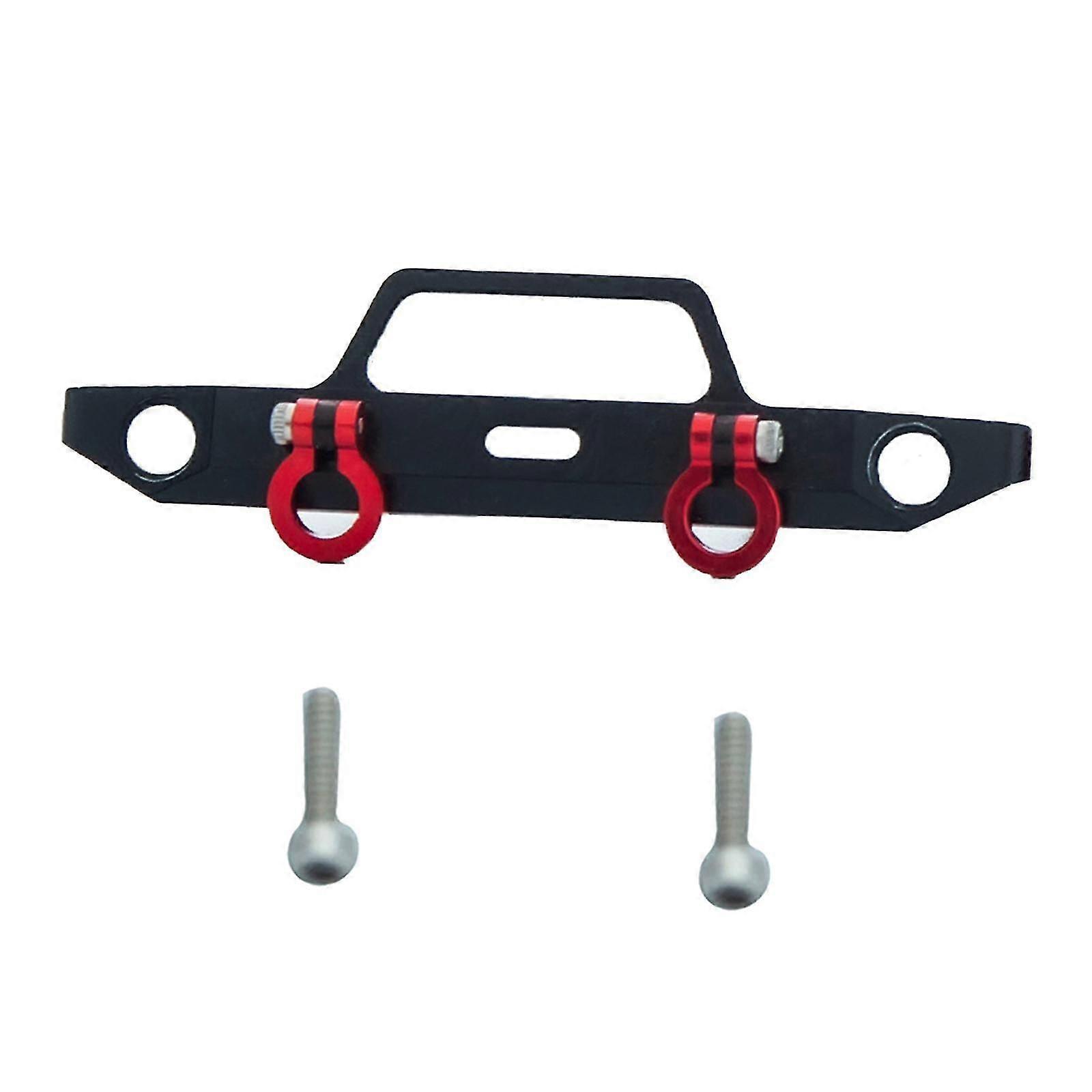 CNC RC Front Bumper w/ Shackles for Axial SCX24 90081 RC Crawler Black