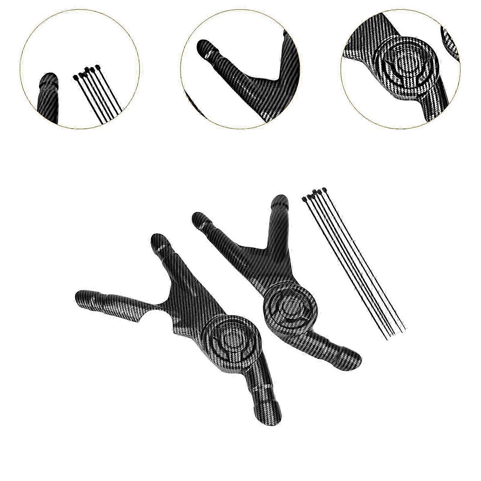 2Pcs Motorcycle Frame Protector Panel Cover Motorcycle Frame Protector Panel black