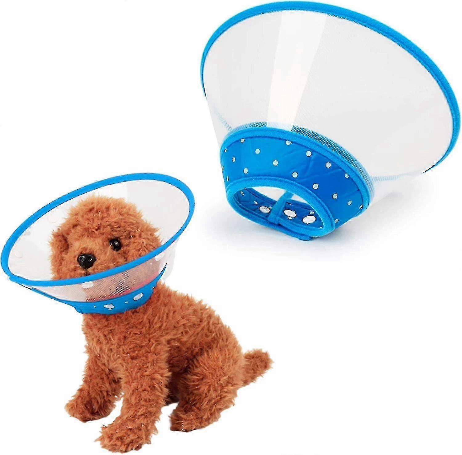 Adjustable Soft-sided Collars for After Surgery with Soft Edges to Prevent Biting and Licking