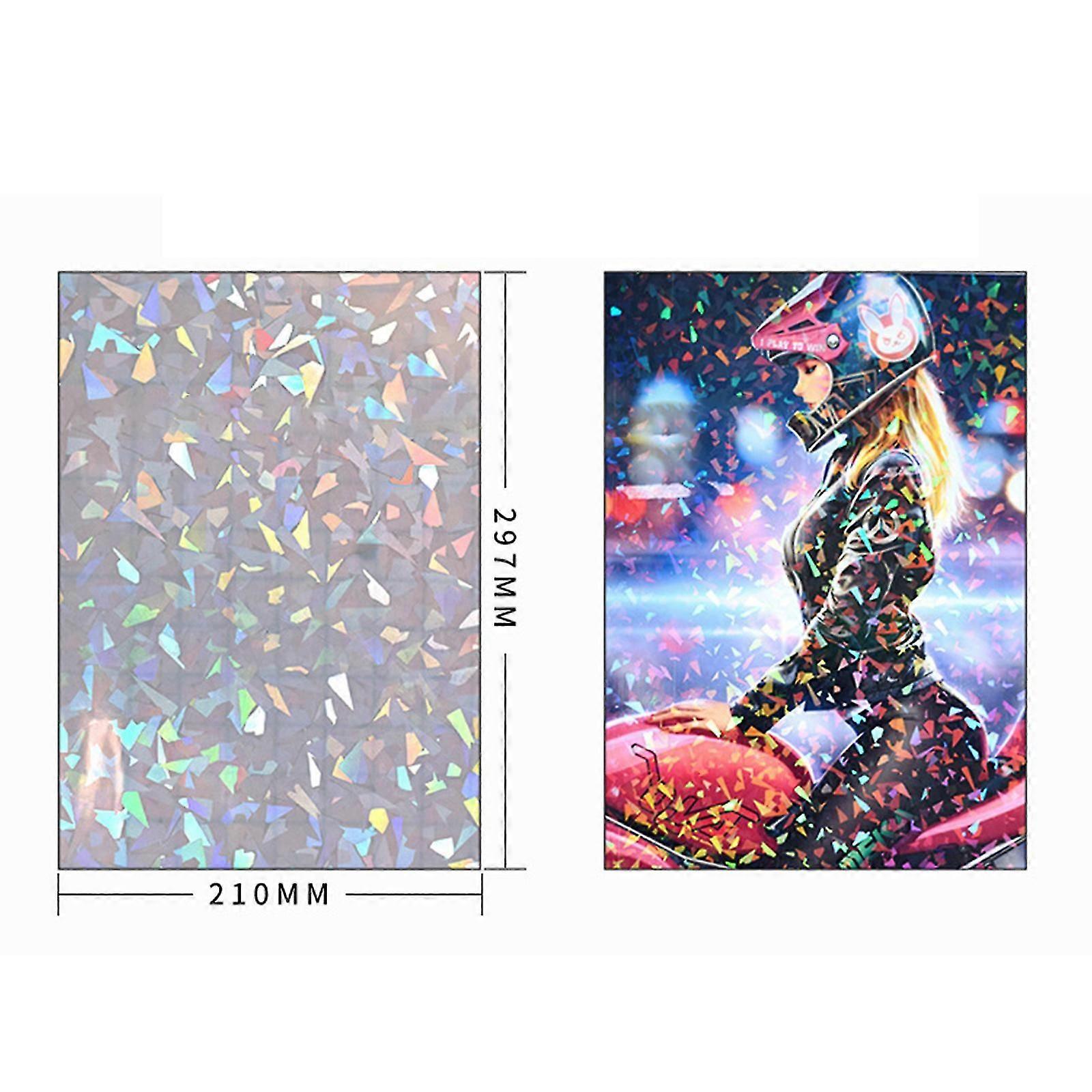 ملصق ثلاثي الأبعاد ورقة واضح A4 ملصق ، ورق ذاتي اللصق مقاوم للماء فيلم شفاف لصورة ورق الصور