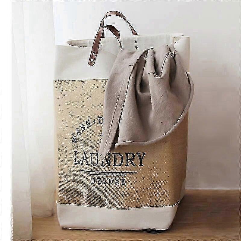 Large Capacity Fabric Laundry Basket Folding Storage Box for Dirty Clothes Portable Household Storage