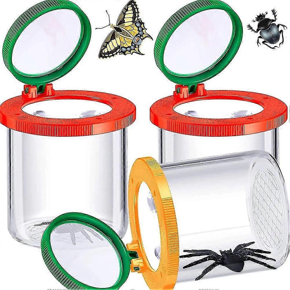 Compact 3X and 6X Magnifying Glass Observation Cylinder for Nature Exploration