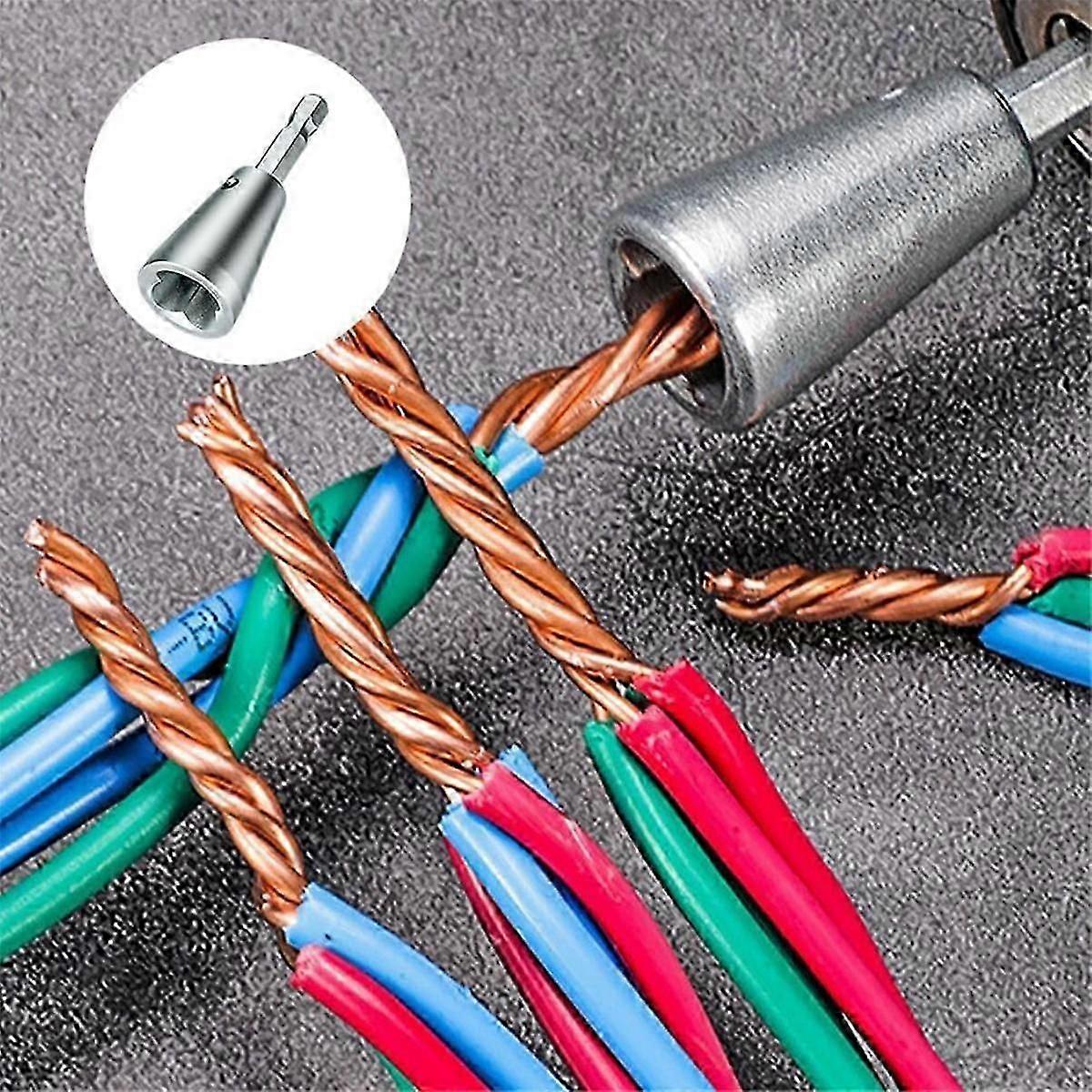 Wire Twisting Tool Wire Twister Wire Connector,Wire Twisting Tool Wire Stripper Tool Wire Twister Tool for Drill