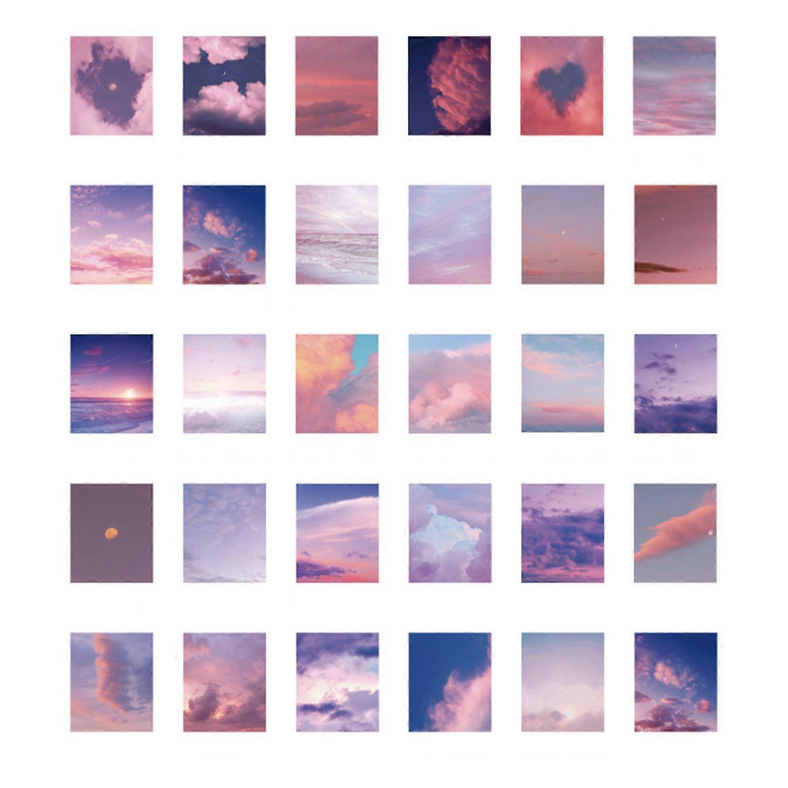 2025 Latest Model  30 Sheets Romantic Scenery Sticker DIY Rich Patterns