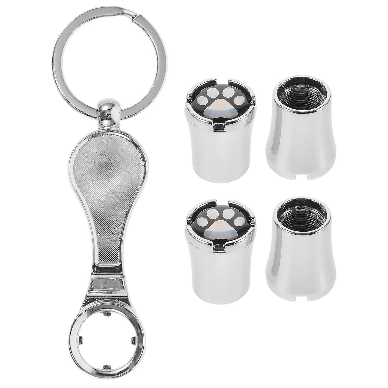 Valve Caps For Car Tires Vehicle Maintenance Daily Use Protective Cover Zinc Alloy 1 Set