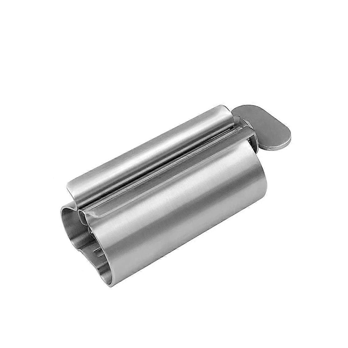Toothpaste Squeezer Stainless Steel Tube Squeezer Silver 1-Piece Toothpaste Seat Holder And Stand
