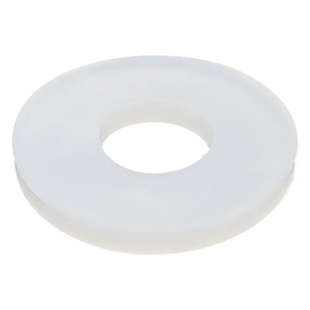 Silicone Seals Flat Washers For Screws White High Temperature Resistant 18x44x4 mm