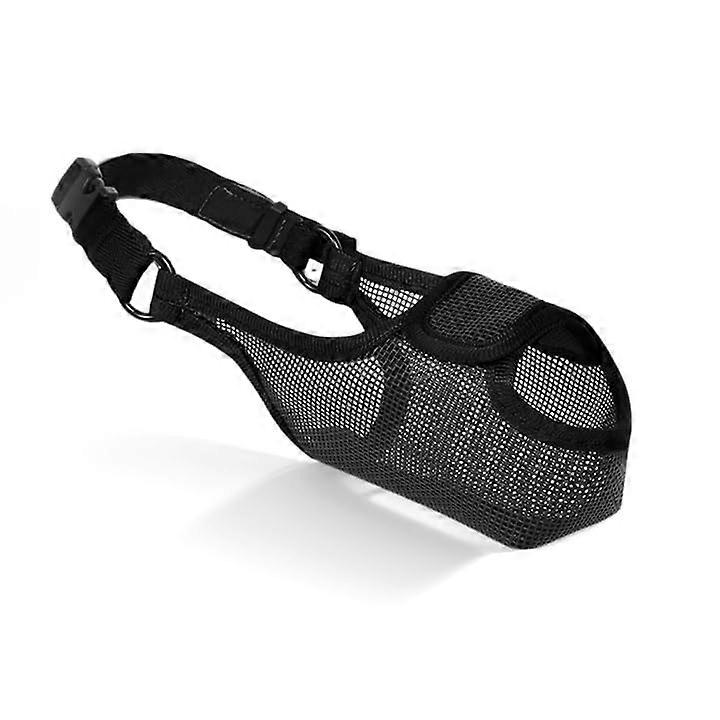 Breathable Dog Muzzle, Nylon Mesh, Adjustable Strap, Prevents Biting, for Large Dogs (XL)