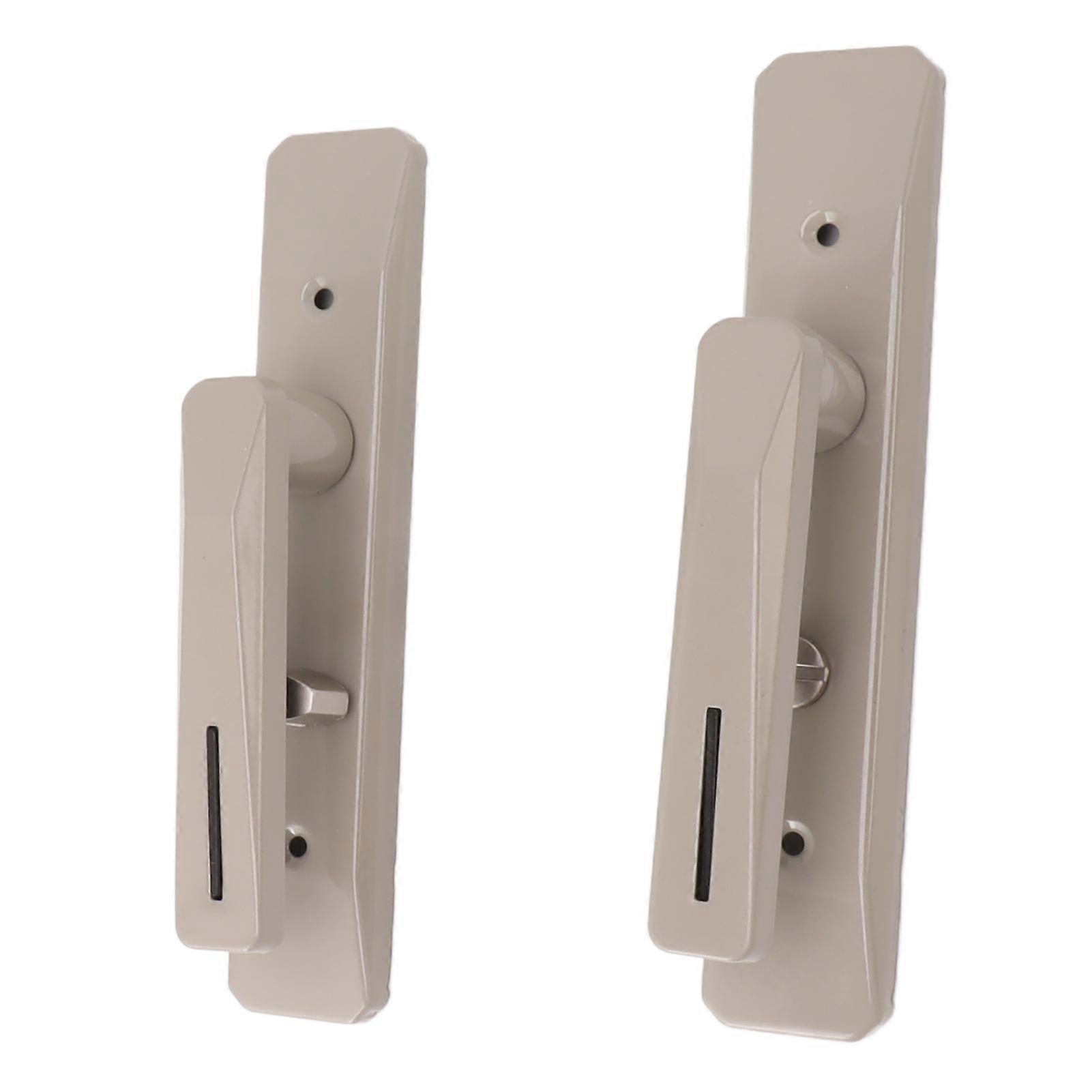 Rectangular Door Handle Locks Privacy Door Levers Reversible Gate Rectangular Bath Door Handle Locks for Bedrooms Office Nickel 