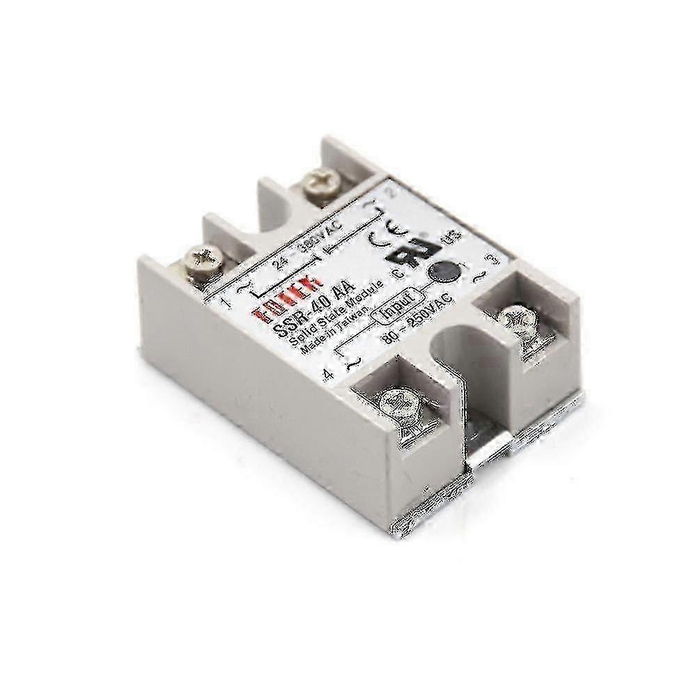 Solid State Relay Ssr-40aa-h 40a Actually 80-250v Ac To 90-480v Ssr 40aa Hfmqv