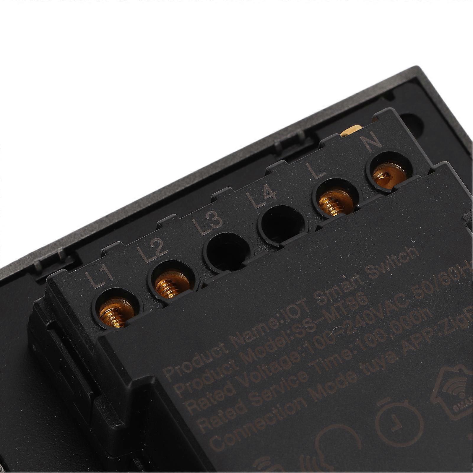 Intelligenter Lichtschalter für ZigBee Wireless Voice Timing Control 2 Open Control Menge Intelligenter Wandschalter AC 100-240V
