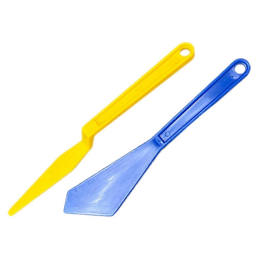 Vehicle Vinyl Wrap Tool Kit Vinyl Scrapers For DIY Wrappers In Blue 16.80X3.50X0.30CM Prevent Scratches 2Pcs