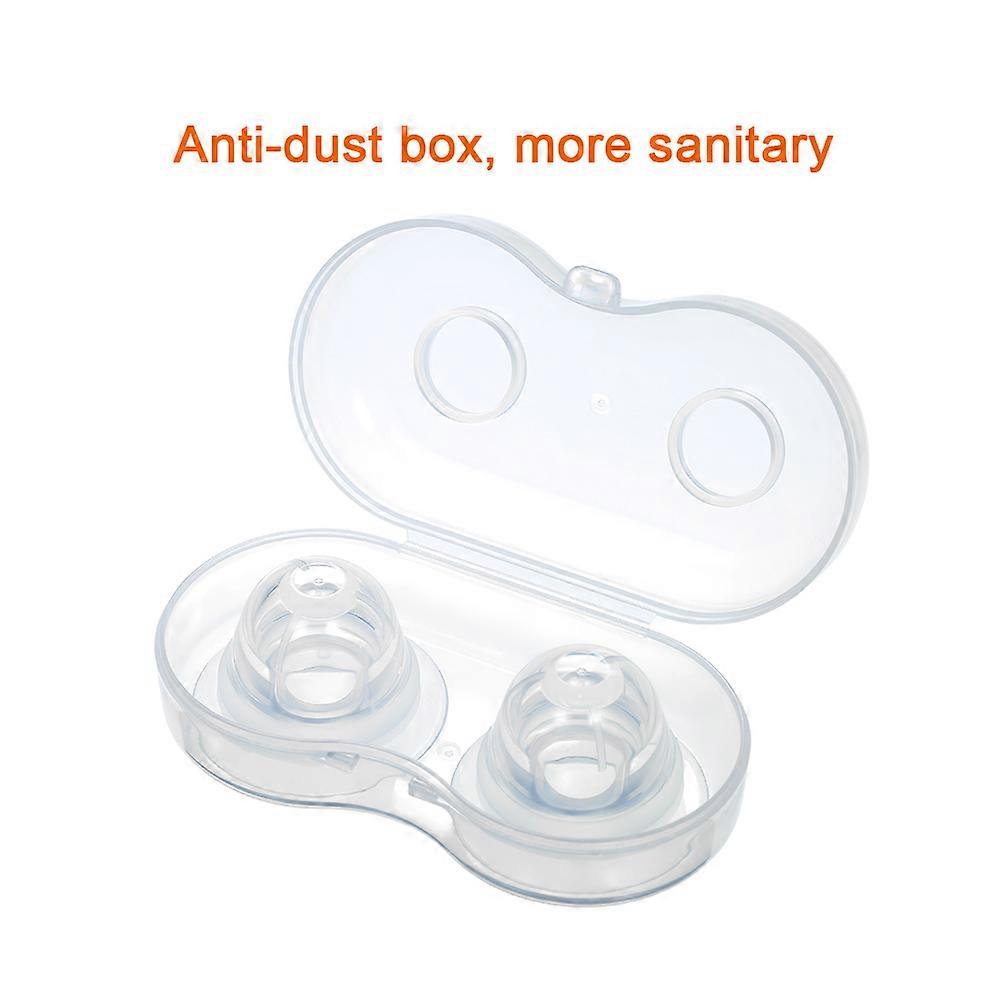 Pullers or Everters 1 Pair with Travel Case to Storage Silicone BPA-free Nipple Corrector Suckers Extender for Flat