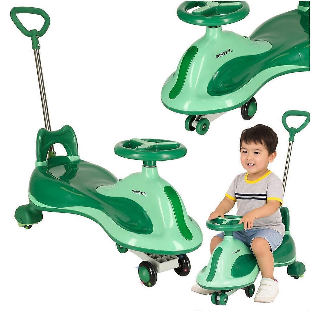 LED Gravity Scooter Fahrt mit Griff grün