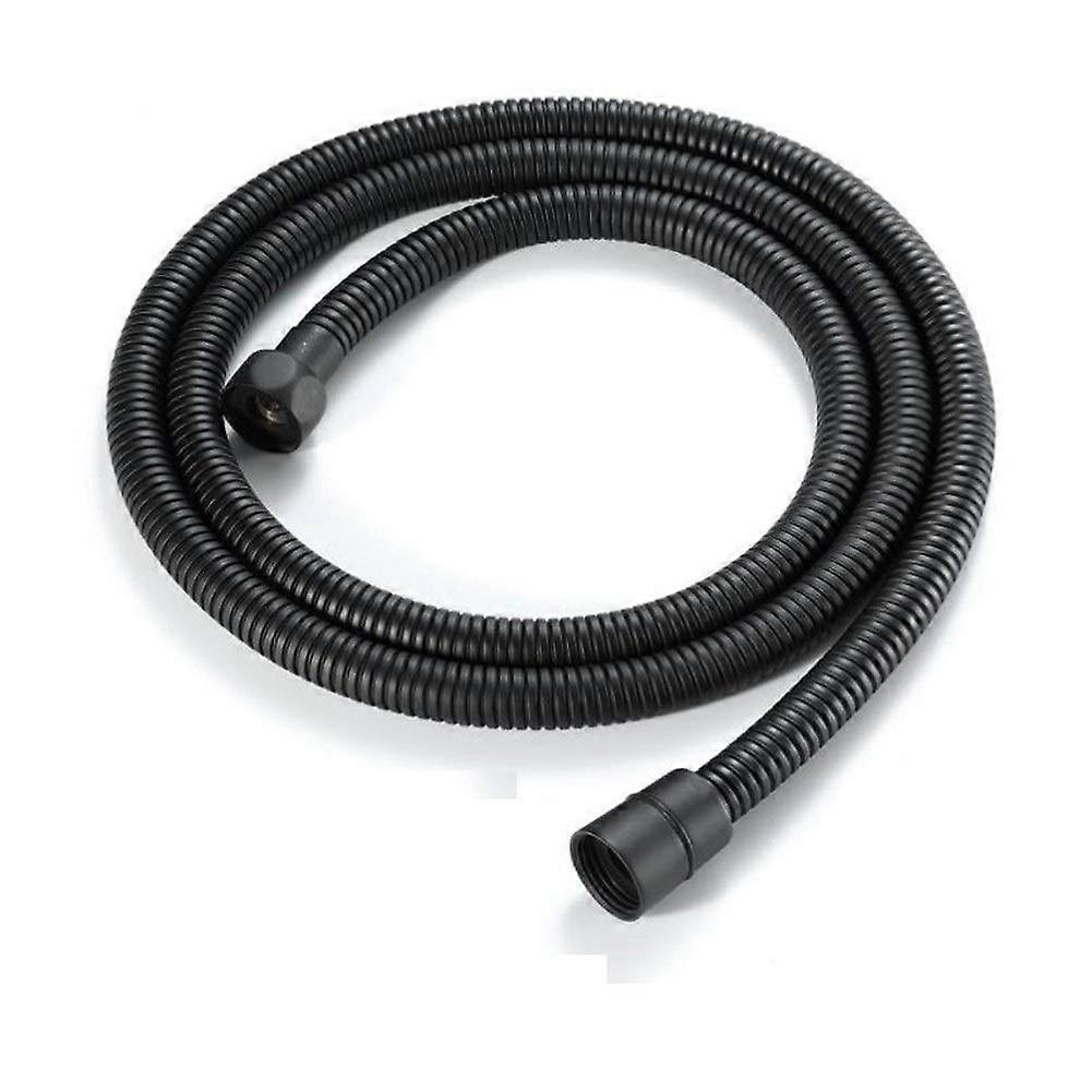 Braided shower hose, shower hose matte black 1.5 m 2 m shower hose flexible shower pipe shared bathroom water pipe stainless steel (200cm) A 200cm