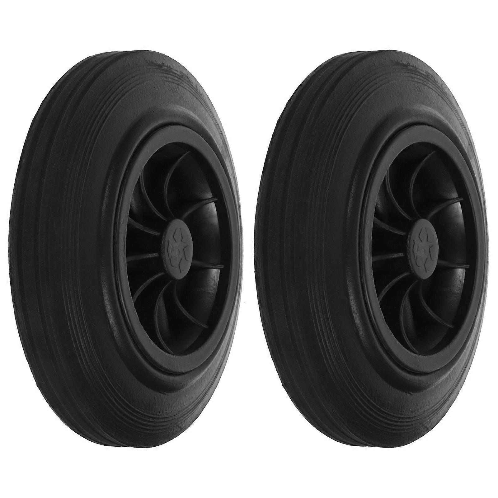 2 Pcs Trash Can Wheels Garbage Can Wheels Rubber Trash Can Wheels Replacement