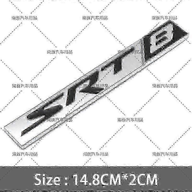 معدن 3D Srt6 Srt8 Srt10 Sxt6 Sxt8 Sxt10 شارة سيارة الجذع الخلفي شعار ملصق لجيب دودج تشارجر 