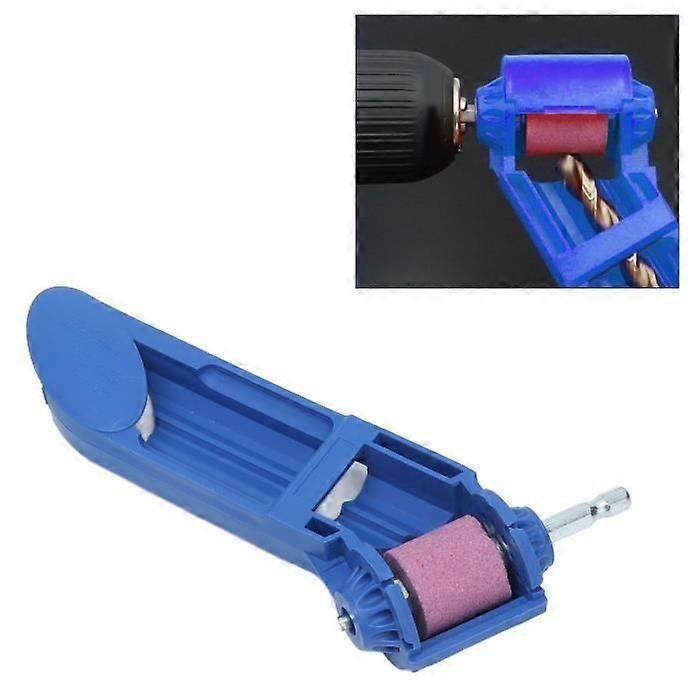 Yum Portable Drill Bit Sharpener Hand Drills Grinding Wheel Drill Bit Sharpening Tool 2.0-12.5Mm (Blue)
