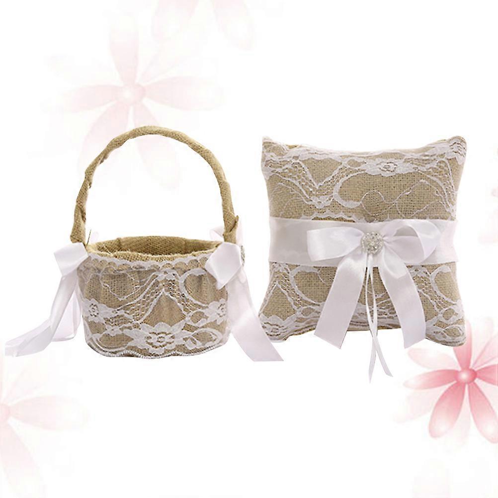 Engagement Activities Couples Ring Pillow Linen 1Set