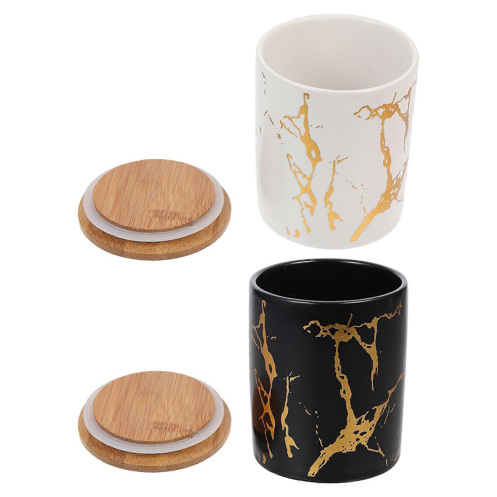 2 Sets of Storage Jars Food Storage Holders Tea Storage Cans Coffee Bean Cans