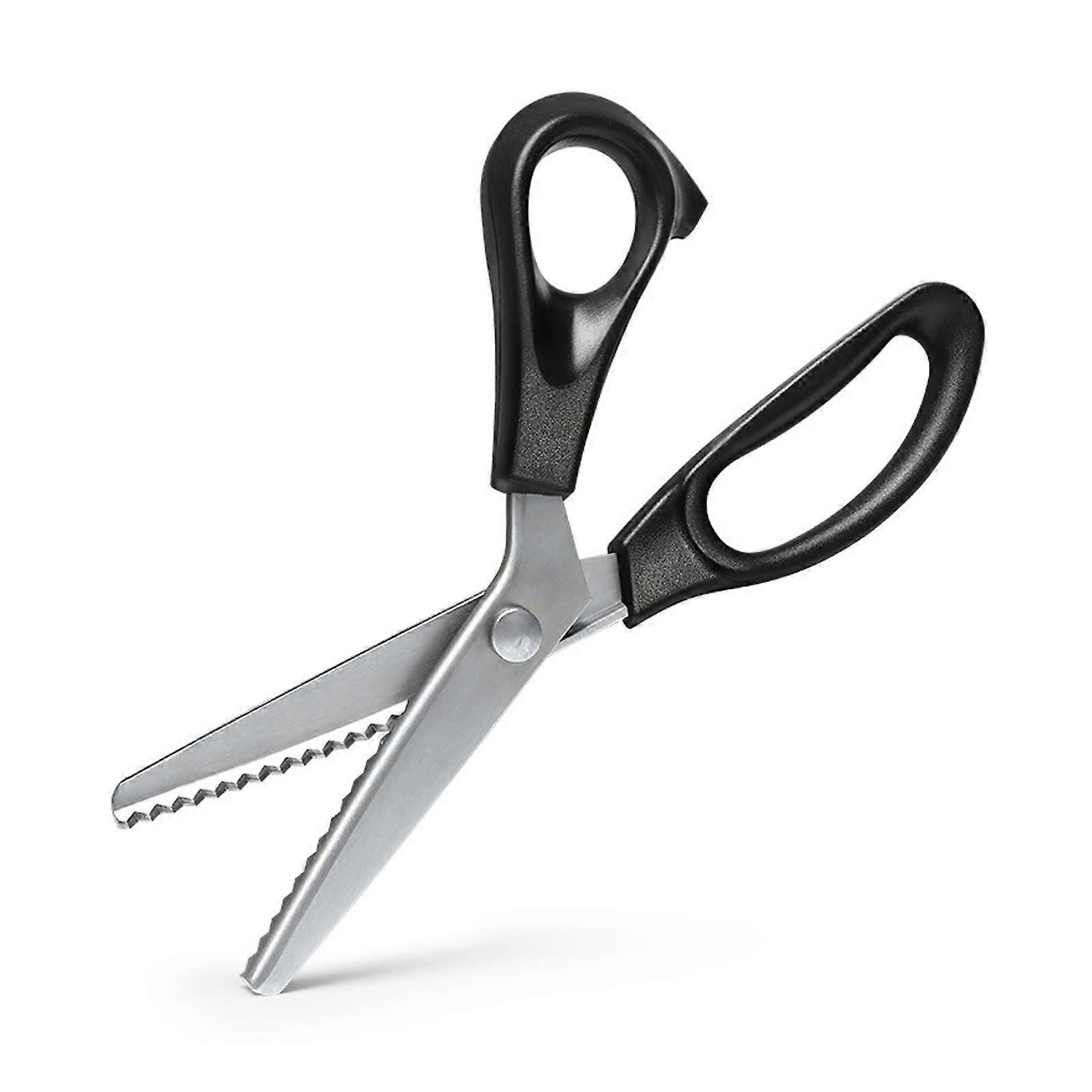 Steel Scissors Household Scissors Comfortable Grip Professional Craft Dressmaking Zigzag Cutting Sewing Fabric