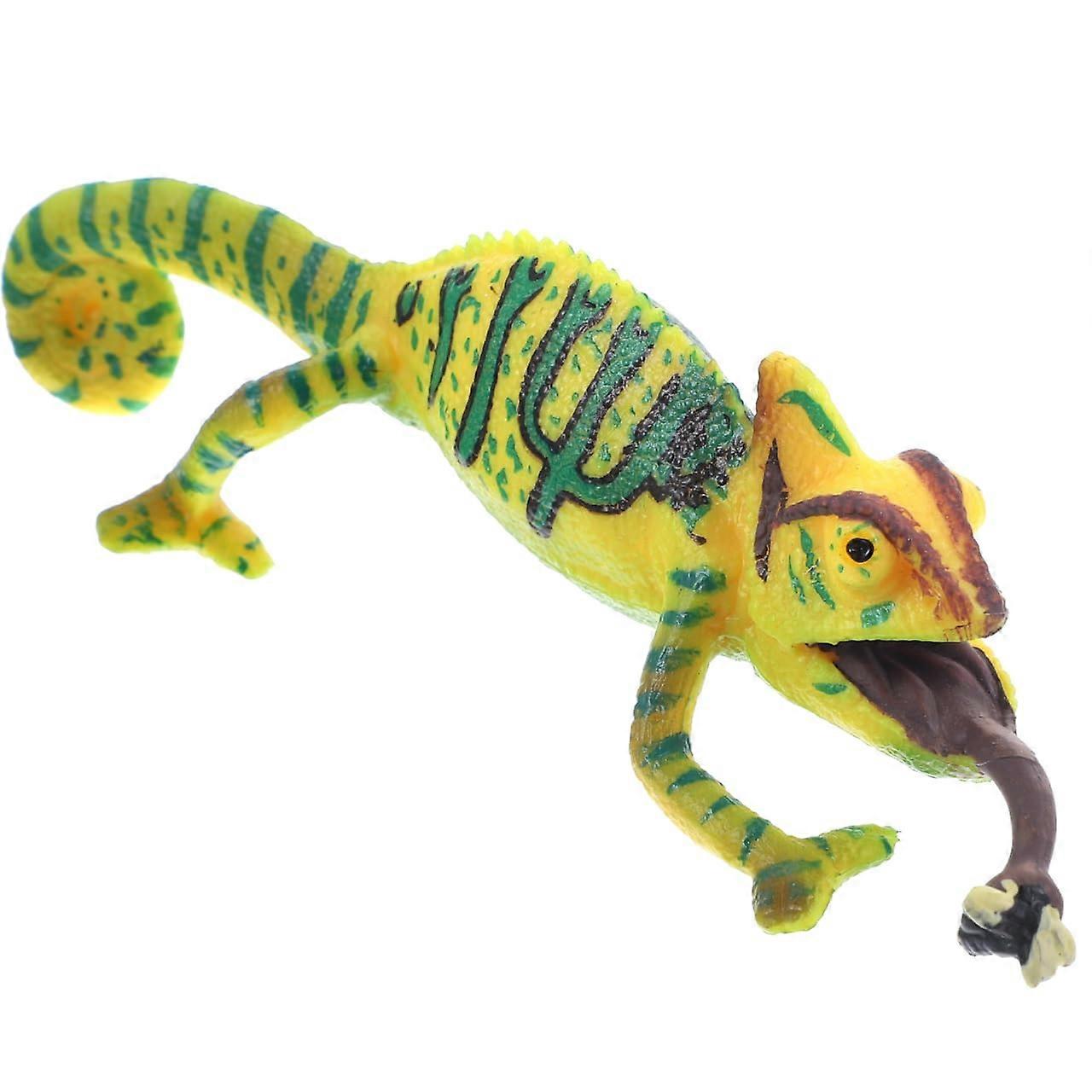 Simulation Chameleon Animal Craft Gecko Figure Reptile Decoration Lifelike Sculpture