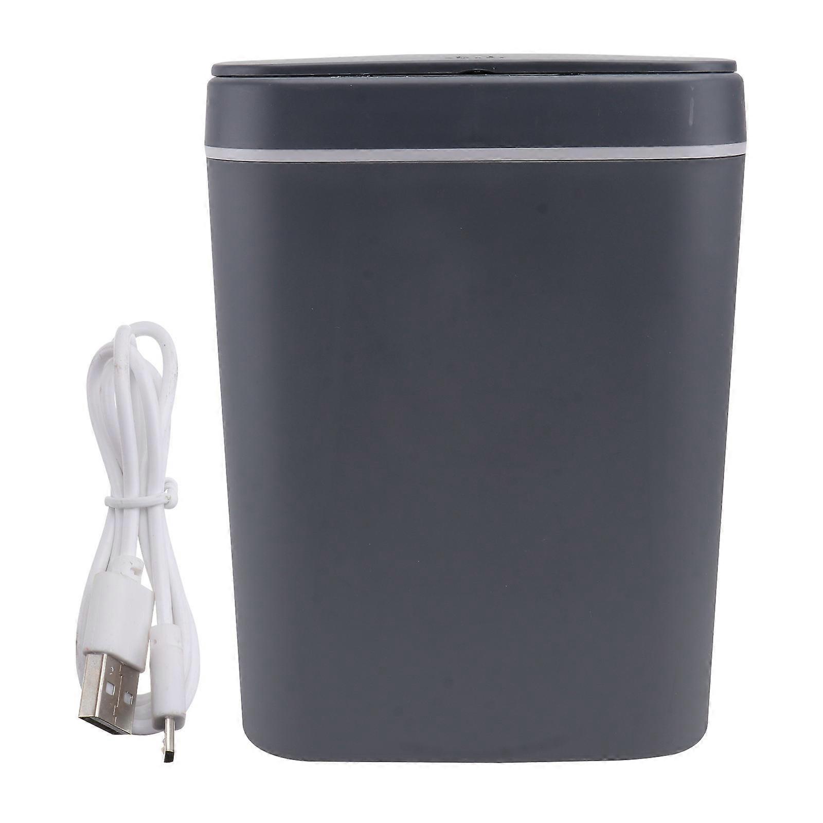 Smart USB Charging Trash Can with Automatic Lid 1 Set