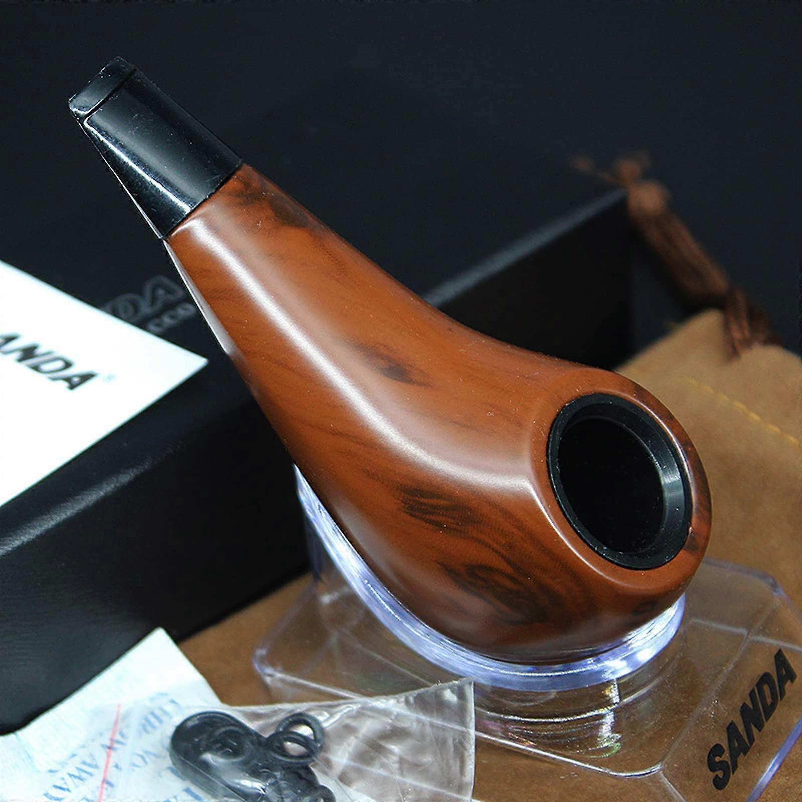 Cigarette Scoop Plastic Wood Handcrafted Bent-Handle Compatible With 9mm Filter Elements Cleaning Accessory