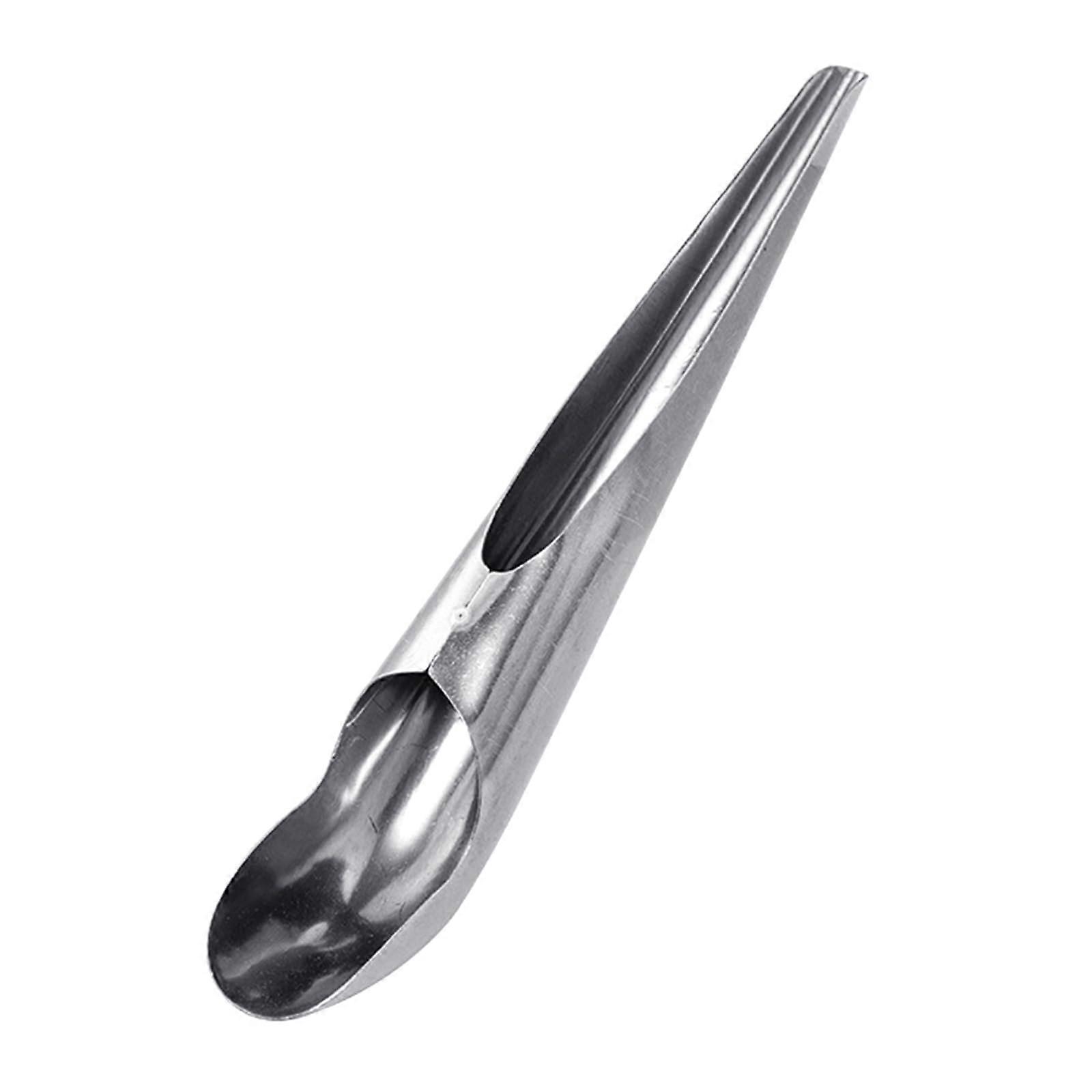 Stainless steel bird feeder spoon with long handle, cage accessory, tool for easy feeding in various environments Ref: 4560