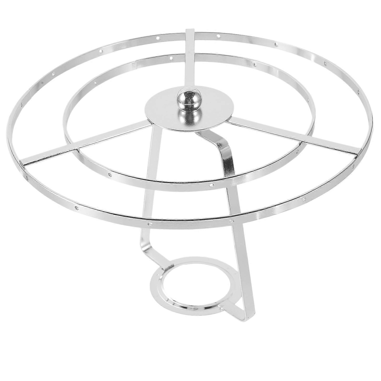 Silver Iron Lamp Shade Harp Holder Kit for Table and Desk Lamps Lighting Accessories 1 Set