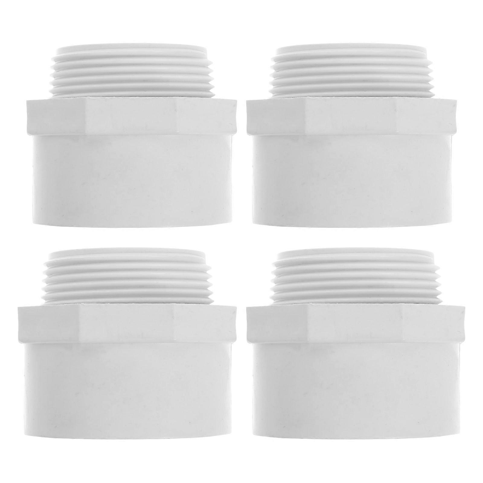 PVC Waste Pipe Connector for Home Use White Water Pipe Joint Converter Compatible with 50mm PVC Pipes to 5 Inch Size