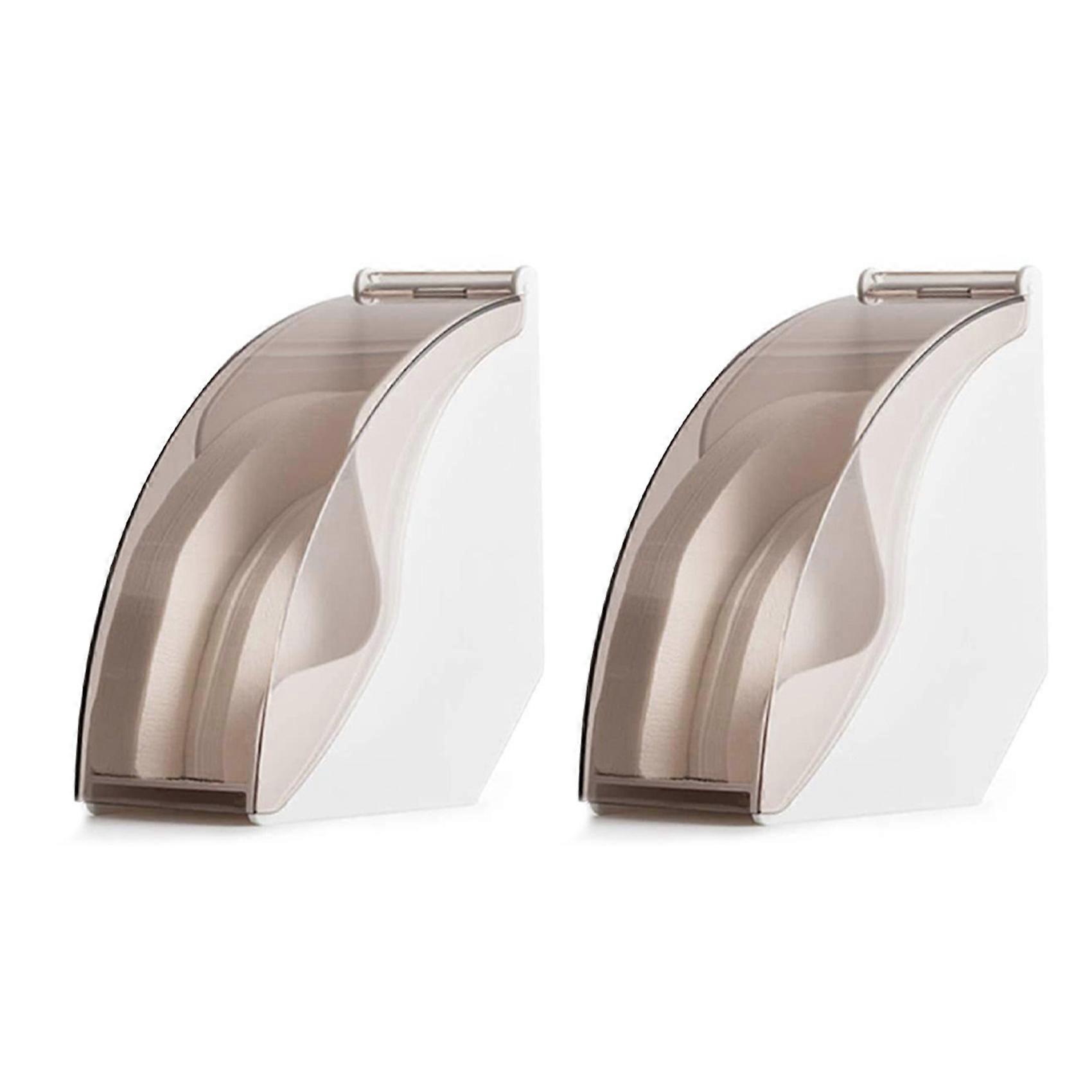 2X Coffee Filter Holder,Coffee Paper Storage Container Dispenser Rack Shelf for ,