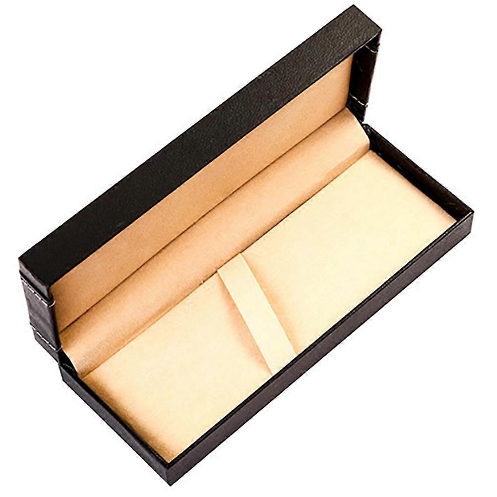 Black PU Fountain Pen Case with Strong Design for Storage Use and Protective Function 6.5 x 4.2 x 1.8 inches