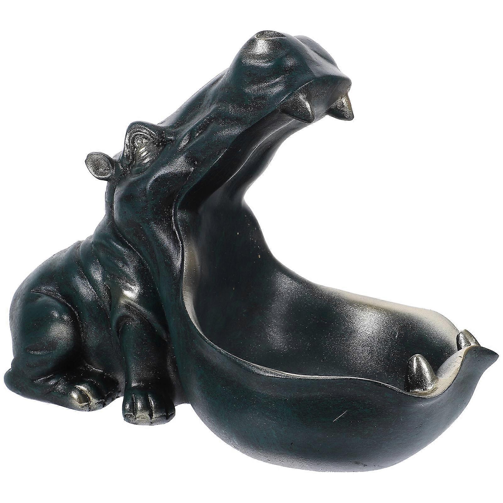 Elegant Hippo Shaped Storage Box for Keys, Jewelry & Small Items – Versatile Home Decor Organizer