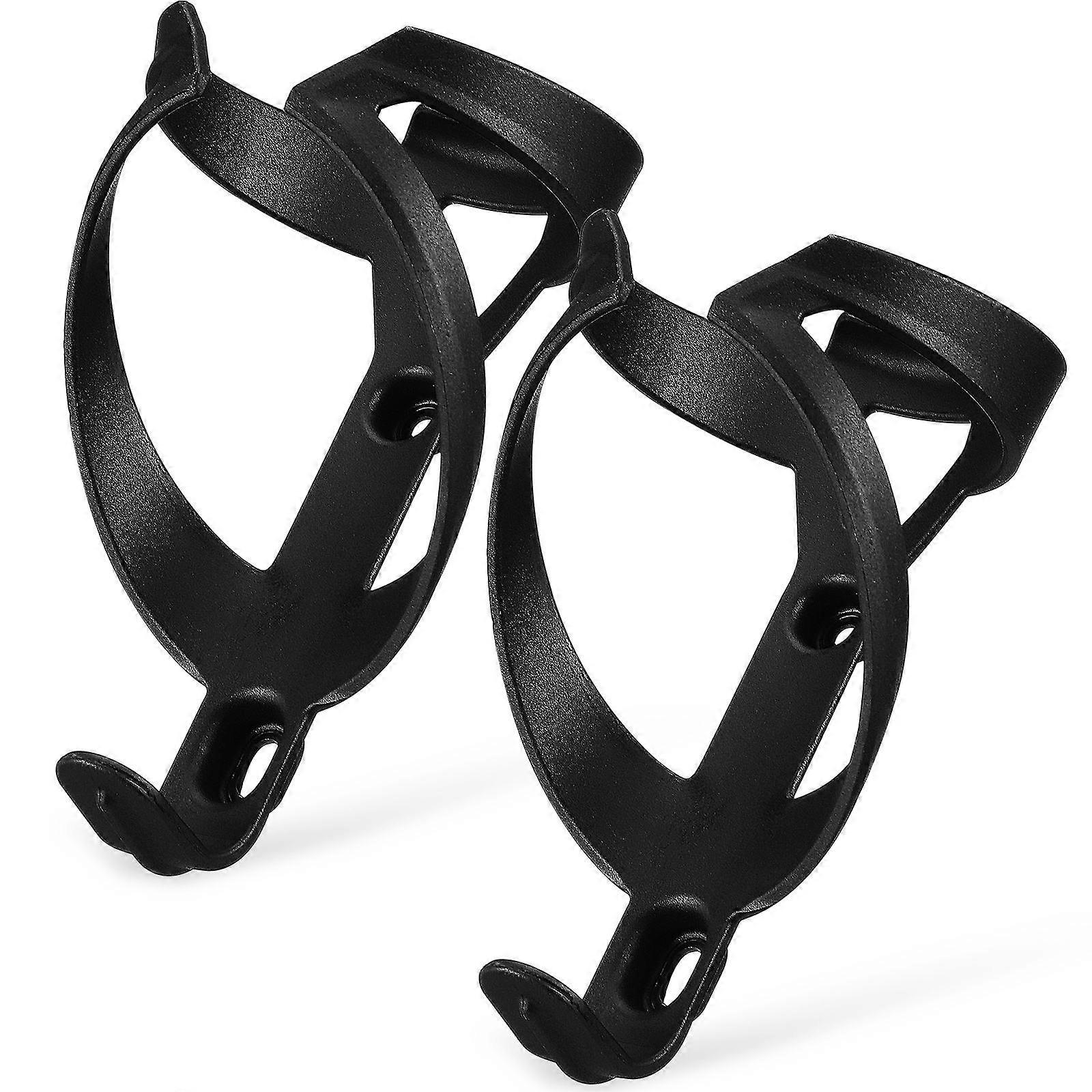 Durable Nylon Bike Bottle Holder for Adult Bikes Black Universal Application Lightweight and Compact Fits Most Bikes 2pcs
