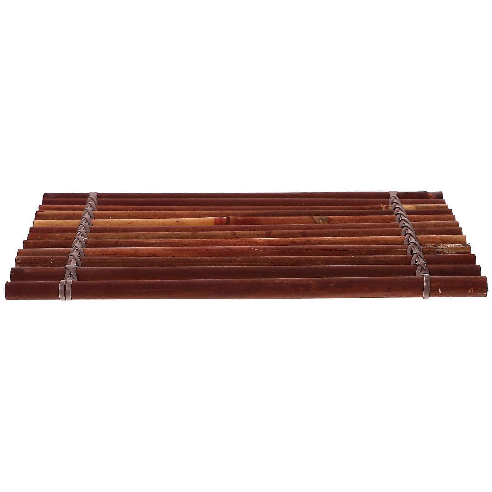 Japanese Sashimi Decoration for Sushi Tray Decor Brown Rustic and 7.87Inch